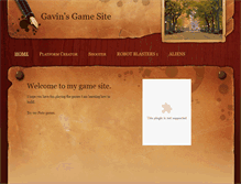 Tablet Screenshot of gavinsgamesite.weebly.com
