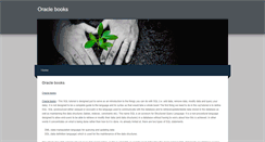 Desktop Screenshot of oraclebooks2.weebly.com