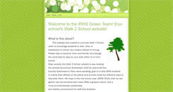 Desktop Screenshot of irhs-walk2school.weebly.com