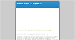 Desktop Screenshot of manhattannyctaxpreparation.weebly.com