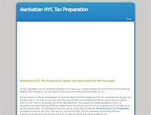 Tablet Screenshot of manhattannyctaxpreparation.weebly.com