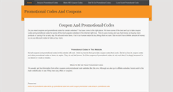 Desktop Screenshot of couponpromotionalcodes.weebly.com