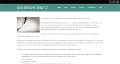 Desktop Screenshot of klwresumeservice.weebly.com