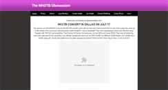 Desktop Screenshot of nkotbobsession.weebly.com