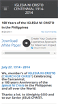 Mobile Screenshot of iglesianicristo100years.weebly.com