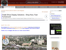 Tablet Screenshot of iglesianicristo100years.weebly.com