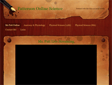 Tablet Screenshot of pattersononlinescience.weebly.com