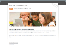 Tablet Screenshot of cliftonteacherscare.weebly.com