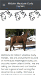 Mobile Screenshot of hiddenmeadowcurlyhorses.weebly.com