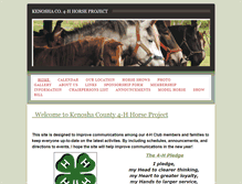 Tablet Screenshot of kenosha4-hhorseproject.weebly.com