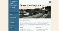 Desktop Screenshot of grantsburgareahistoricalsociety.weebly.com