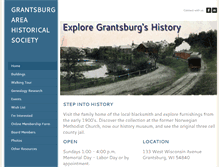 Tablet Screenshot of grantsburgareahistoricalsociety.weebly.com