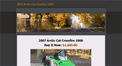 Desktop Screenshot of 2007arcticcatcrossfire1000.weebly.com