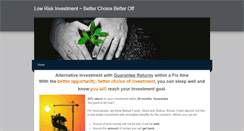 Desktop Screenshot of lowriskinvestment.weebly.com