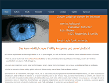 Tablet Screenshot of clever-geld-verdienen.weebly.com