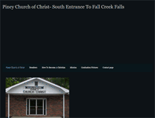 Tablet Screenshot of pineychurchofchristatfcf.weebly.com