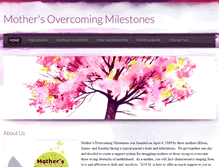 Tablet Screenshot of mothersovercomingmilestones.weebly.com