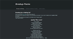 Desktop Screenshot of breakup-poems.weebly.com