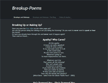 Tablet Screenshot of breakup-poems.weebly.com