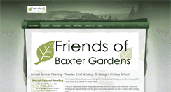 Desktop Screenshot of friendsofbaxtergardens.weebly.com