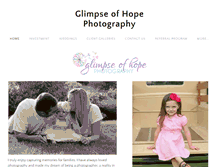 Tablet Screenshot of glimpseofhopephotography.weebly.com