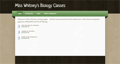 Desktop Screenshot of misswhitney.weebly.com