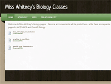 Tablet Screenshot of misswhitney.weebly.com