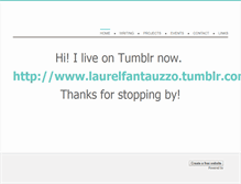 Tablet Screenshot of laurelfantauzzo.weebly.com