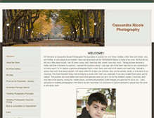 Tablet Screenshot of cassandranicolephotography.weebly.com