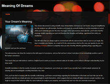 Tablet Screenshot of meaning-of-dreams.weebly.com
