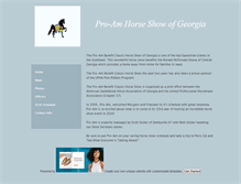 Tablet Screenshot of proamhorseshowga.weebly.com