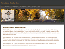 Tablet Screenshot of parkwestrealty.weebly.com