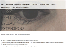 Tablet Screenshot of bellebeautique.weebly.com