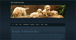 Desktop Screenshot of mygoldendoodle.weebly.com