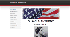 Desktop Screenshot of influentialamericans.weebly.com