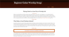 Desktop Screenshot of beginnerguitarworshipsongs.weebly.com