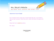 Tablet Screenshot of mrsdelair.weebly.com