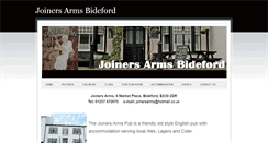 Desktop Screenshot of joinersarmsbideford.weebly.com