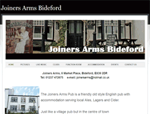 Tablet Screenshot of joinersarmsbideford.weebly.com