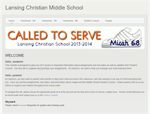 Tablet Screenshot of lansingchristianmiddleschool.weebly.com