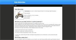 Desktop Screenshot of kidsmotorbike.weebly.com
