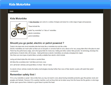 Tablet Screenshot of kidsmotorbike.weebly.com