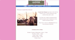 Desktop Screenshot of lloydshairbeauty.weebly.com