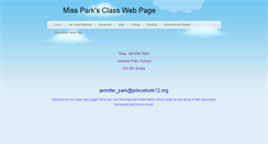 Desktop Screenshot of jpark214.weebly.com