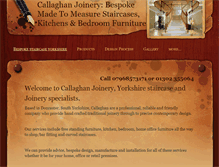 Tablet Screenshot of callaghanjoinery.weebly.com