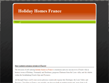 Tablet Screenshot of holidayhomesfrance.weebly.com