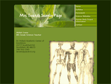 Tablet Screenshot of mrsevansscience.weebly.com
