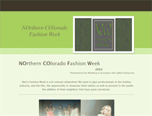 Tablet Screenshot of nocofashionweek.weebly.com