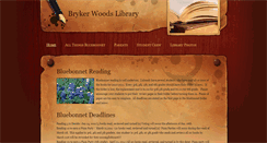 Desktop Screenshot of brykerwoodslibrary.weebly.com