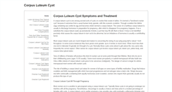 Desktop Screenshot of corpusluteumcyst.weebly.com